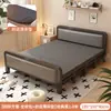 Cama Dobrável Cama de Casal 1,5m Doméstica Simples Reforçada Cama de Solteiro Dormitório de Adultos Aluguel Portátil Placa Dura Cama de Ferro
