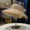Sombrero de Paja Estilo Jiang Yan para Mujer, Sombrilla de Playa de Verano, Protección UV, Sombrero de Sol Abierto Tejido de Paja, Nuevo Modelo 2026