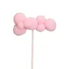 Decoração de Bolo Rosa Choque Plug-in Menina Menina Lua Cheia Aniversário Sobremesa Cartão Princesa