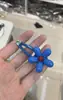 Pinza para el pelo con flor azul nueva Dongdaemun de Corea del Sur, flequillo lateral, pinza de pico de pato, accesorio para la cabeza, accesorios para el pelo de chica dulce