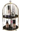 Caja de almacenamiento de maquillaje de escritorio, estante de almacenamiento de lápiz labial y perfume, estante organizador de perfumes con forma de nido de pájaro, jaula de pájaros de múltiples capas, estilo ins para dormitorio