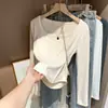 Camiseta feminina puramente desejável, de corte justo, única, de nicho, com padrão espinha de peixe e mangas compridas, base para outono e inverno, feita de veludo alemão, adequada para sobreposição