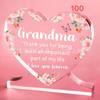 Placa acrílica con forma de corazón con explosiones transfronterizas, decoración para papá, regalo de cumpleaños, adornos decorativos para papá