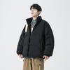 Casaco de penas com gola vertical para homens, jaqueta à prova de frio para inverno, marca da moda, solta, branca, pato, quente, japonês, multicolorido, roupas para combinar