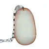 Colgante de Loto de Jade Blanco Afgano al por mayor con Motivo de Excedente y Colgante Colorido de Jade Blanco Hetian con Textura Similar al Pelaje para Cadena de Suéter