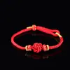Pulseira de Fio Vermelho para Homens e Mulheres no Ano do Cavalo, Boa Sorte e Segurança, Nó de Amor Eterno, Corda Trançada Atacado Corda Artesanal DIY