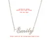 Collar DIY Personalizado con Nombre en Inglés Chapado en Oro Real de 18 Quilates Acero de Titanio Acero Inoxidable Collar Exclusivo Transfronterizo Personalización de Letra
