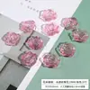 Bi Cai Ice Transparente Estilo Barroco Paquete de Material Ladrillo de Tarjeta Set de Pegamento UV Rosa DIY Pegamento de Crema Joyería Accesorios