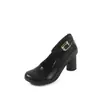 Uso de tres maneras, zapatos Mary Jane de piel de vaca completa, colección otoño 2026, tacón alto grueso, punta redonda, piel genuina, zapatos de mujer con correa y hebilla única