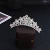 Corona para Niñas Tiara Infantil Pinza para el Cabello Adorno para la Cabeza de Cumpleaños de Niña Princesa Bebé Cristal Diadema Estilo Corona