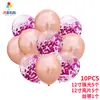 Aliexpress Set de Globos Metálicos Transparentes de Látex con Confeti de Oro Rosa y Lentejuelas Decoración para Fiesta de Cumpleaños Globos