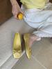 Zapatos de Ballet Brisa Suave de Noche 2025 Lazo Dulce Francés Zapatos de Abuela Punta Cuadrada Boca Baja Zapatos con Aumento Interior
