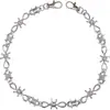 Corrente de Calça com Personalidade Estilo de Rua Europeu e Americano, Corrente de Metal com Espinhos de Camada Única, Acessório Essencial de Moda Minimalista Retrô