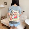 Lindo conejo bolsa de lona original para mujer nueva bolsa con cordón gran capacidad para llevar al hombro una generación de cabello