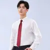 Estilo Cadena Hombres Formal Boda Novio Festivo Mujeres Corbata Roja Negocios Versión Coreana Corbata Perezosa Sin Nudo
