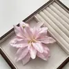 Novo estilo chinês flor rosa estéreo lírio grampo de cabelo doce super imortal puro desejo acessórios de cabelo flor de cabelo atmosfera lateral chapéu