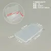 Caja Rectangular de Plástico Transparente de PP Caja de Empaque para Maquillaje Polvera Caja para Baterías de Hilo dental tamaño pequeño Caja de Empaque para Productos Pequeños