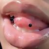 Gatte Europeu e Americano transfronteiriço estilo ins simples Perfurador de corpo humano unha de língua haste curva acrílica joia para piercing na língua fábrica