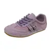 Zapatillas de Entrenamiento Alemanas Amarillas para Mujer, Nuevo Diseño 2026, Estilo de Nicho, Transpirables, de Suela Plana, Zapatillas Deportivas Casuales Retro sin Cordones
