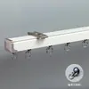 Riel de deslizamiento de aleación de aluminio de alta resistencia engrosado de 3 mm, riel recto para cortina silenciosa, riel doble, riel guía, riel para cortina