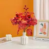 Flores Artificiales, Arreglos de Flores de Girasol, Calabazas, Hojas de Arce, Bayas Rojas, Ramos de Decoración para Sala de Estar, Accesorios de Halloween, Decoraciones para el Hogar