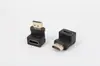 Adaptador HDMI HD macho-fêmea Ângulo Reto 90 Graus Cima-Baixo Adaptador HDMI 1.4 Banhado a Ouro 38