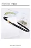 Cinturón de Cuero Pequeño Retro Coreano para Mujer, Negro, Sencillo y Versátil, Cinturón Decorativo para Vestidos, Trajes, Jeans, Estilo Delgado