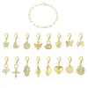 Pulsera S925 Plata de Ley Estilo Europeo Retro Simple para Mujer Diseño de Lujo Ligero Colgante de Zirconia Corazón Pulsera de Moda Transfronteriza