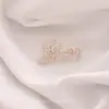 Broche de Laço Coração Simples para Mulheres, Corsage de Luxo, Alfinete Anti-Exposição para Gola Feminina, Alfinete de Cardigã, Acessório de Roupa