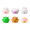 Cazuela de Animales de Dibujos Animados Lindos Accesorios de Resina DIY Casa de Muñecas Comida Miniatura Juguetes Mini Adornos de Escritorio Hechos a Mano