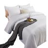 2024 hotel cinco estrellas casa de huéspedes hotel ropa de cama sábanas blancas funda de edredón fabricantes venta al por mayor hotel juego de cuatro piezas