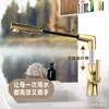 Grifo para Lavabo de Baño de Cobre Blanco Leche Caliente y Frío Antisalpicaduras Doméstico Gris Metalizado Rosa