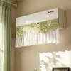 Estilo pastoral deflector de viento para aire acondicionado cortina de gasa anti-golpe directo 2026 nuevo modelo decoración embellecimiento cubierta de polvo para aire acondicionado de pared