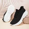 Zapatos tipo calcetín elástico de punto volador transfronterizos, zapatos de moda con suelas suaves, suelas gruesas, que aumentan la altura, malla transpirable, resistentes al olor, zapatos deportivos casuales para parejas