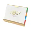 Calendario 2027 Madera de Pino Soporte de Escritorio para Teléfono Logo de Empresa Personalizado Fabricante de Regalos Corporativos Compra al por Mayor