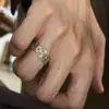 Anillo de Encaje Dorado Vintage Estilo Francés para Mujer, Diseño Estilo Palacio, Exquisito Anillo Abierto Apilable para Dedo Índice 2026