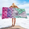 Toalla de playa de terciopelo de un solo lado europea y americana de Amazon toalla de baño de playa de microfibra con impresión transfronteriza toalla de baño para adultos toalla de playa