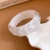 Pulsera Circular Graduada Plegada Iridiscente de Resina, Pulsera de Moda y Sencilla, Lujo Ligero con un Toque de Alta Gama, Joyería de Nicho de Diseñador