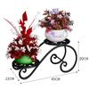 Suporte de Flores para Varanda Suporte de Vasos de Flores Dipperine Verde Suspenso Suporte Suspenso Grade de Proteção Peitoril de Janela de Ferro Suporte de Flores Estilo Europeu Interno