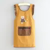 Delantal Elegante Repelente al Agua para Catering y Trabajo, con Logo Impreso, Adecuado para Cocina y Uso Doméstico, Delantal de Dibujos Animados