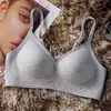 Lingerie Sem Costura Outono e Inverno para Mulheres, Push-Up, Sem Aro, Suporte Macio, Anti-Queda, Sutiã Fino Confortável
