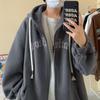 Suéter grueso nuevo de moda de otoño e invierno para hombre, estilo Hong Kong, holgado, combinable con todo, con capucha para jóvenes, top de manga larga a la moda