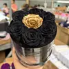 Cubo de Abrazo Acrílico Flor Eterna Transfronterizo Serie Terminada Día de San Valentín Rosa Cabeza de Champiñón Amazon Navidad