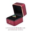 Caja de joyería Kaituo con borde dorado, caja para anillos, colgantes, pulseras de piel PU con esquinas redondeadas, caja de embalaje para joyería, al por mayor, en stock