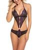 Comercio exterior transfronterizo, nueva ropa interior sexy para mujer, bikini de una pieza con hebilla de encaje y cuello sexy, venta directa de fábrica