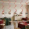Banderín navideño y de cumpleaños transfronterizo, decoraciones para fiestas con temática de muñeco de nieve, banderín de letras, adornos colgantes en espiral, adornos para pasteles y arreglos decorativos