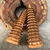 Montaña Longhu Madera de Azufaifo Natural Nuevo Material Madera de Azufaifo Torre Wen Chang Adorno Trece Capas Madera Maciza Torre Wen Chang de 13 Capas para el Éxito en los Exámenes
