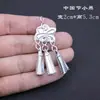 Joyería de Plata Miao, Accesorios de Minorías Étnicas, Joyería de Aluminio Imitación Plata Miao, Accesorios DIY para Ropa Étnica, Triángulo Grande Bilateral