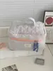 Bolsa de Maquiagem Xadrez Contrastante Transfronteiriça, Nova Bolsa de Armazenamento Acolchoada de Aparência Sofisticada, Bolsa de Higiene Pessoal Portátil de Grande Capacidade