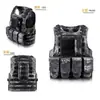 Colete Tático 6094 Colete Multifuncional Camuflagem Colete à Prova de Balas Cs Outdoor Vida Real Plug-in Roupa Anti-Perfuração Camuflagem Combate
